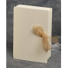 Boîte à gâteau mariage petit livre carton ivoire/blanc