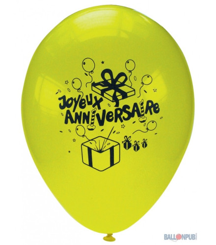 Ballons gonflables anniversaire vert