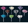 24 fleurs tourbillon originales en papier coloré