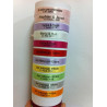 50 bracelets personnalisés en satin imprimé coloré
