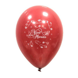 10 ballons gonflables mariage colorés
