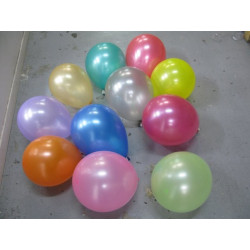100 ballons gonflables brillants unis colorés