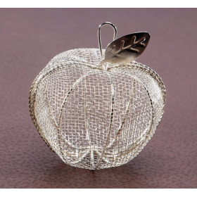 12 pommes à dragées originales métal filigrané argent