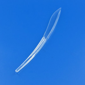 20 couteaux plastique réutilisables transparents