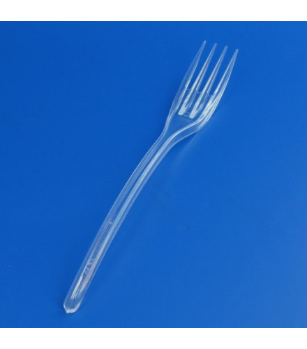 Fourchette en plastique argenté - Dragées Anahita