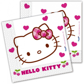20 serviettes Hello Kitty papier