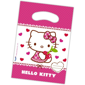 6 sacs à dragées Cadeaux Hello Kitty