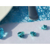 10 diamants carrés translucides déco colorés en plastique