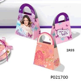 2 sacs à dragées anniversaire fille Violetta Disney en carton