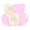 Ballons gonflables naissance fille