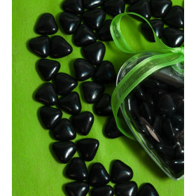 Dragées cœur chocolat Reynaud noir – 1 kilo