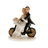 Figurine mariage couple romantique à vélo