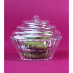 10 contenants transparents à dragées cupcake 
