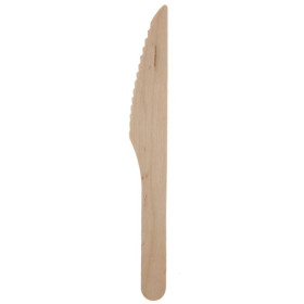 Couteau déco jetable en bois