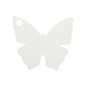 10 étiquettes à dragées papillon déco colorées
