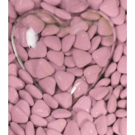 Dragées cœur chocolat Reynaud rose – 1 kilo