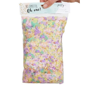 Sachet de confettis 50 g tendance pastel