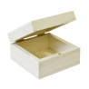 Boîte à dragées carrée en bois