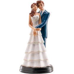 Figurine gâteau mariage mains croisées 