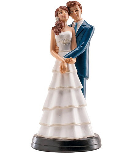 Figurine gâteau mariage mains croisées 
