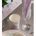 10 gobelets jetables licorne en carton rose