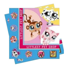 16 serviettes Littlest Pet Shop papier