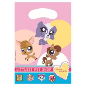 6 sacs cadeau Imprimés Littlest Pet Shop