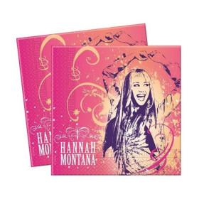 16 serviettes Hannah Montana papier