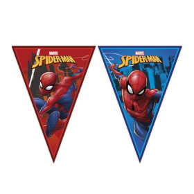 Guirlande anniversaire Spiderman avec fanions en papier