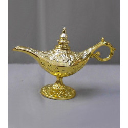 12 contenants à dragées orientaux lampe d'Aladin dorée