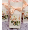 6 boîtes à dragées mariage carton bouquet de la mariée