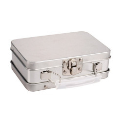 Boîte à dragées originale valise en zinc
