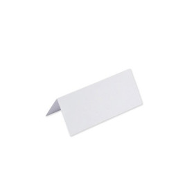 10 marque-places de table papier rectangulaire coloré