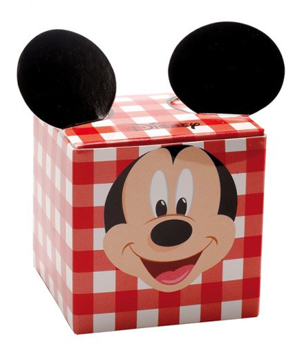 10 boîtes à dragées carton Mickey forme cube