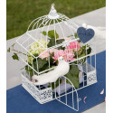 Cage rectangulaire mariage blanche