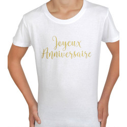 T-shirt homme anniversaire or