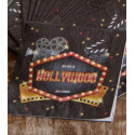 20 serviettes jetables papier Hollywood