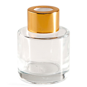 Diffuseur à parfum verre bouchon or 50 ml