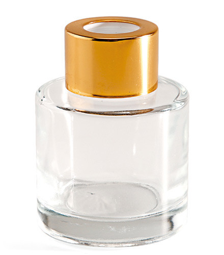Diffuseur à parfum verre bouchon or 50 ml