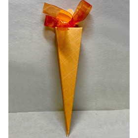 Cornet à dragées en carton coloré 15,5 cm