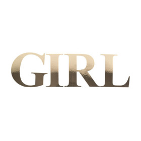 Sticker gender reveal girl or lettres 15 cm
