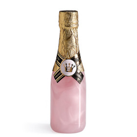 Bouteille champagne gel douche rose 195ml