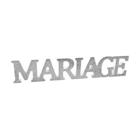 Centre de table mariage lettres pailletées colorées 25 cm