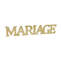 Centre de table mariage lettres pailletées colorées 25 cm