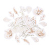 100 confettis de table baptême fleur de coton