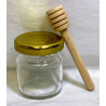 25 pots de miel avec bâton de bois