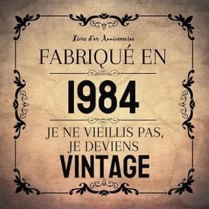 Livre d'or anniversaire 40 ans à personnaliser pour les félicitations et photos de vos invités