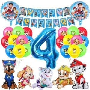 Décoration d'anniversaire - Set de 30 ballons thématiques avec bannière festive