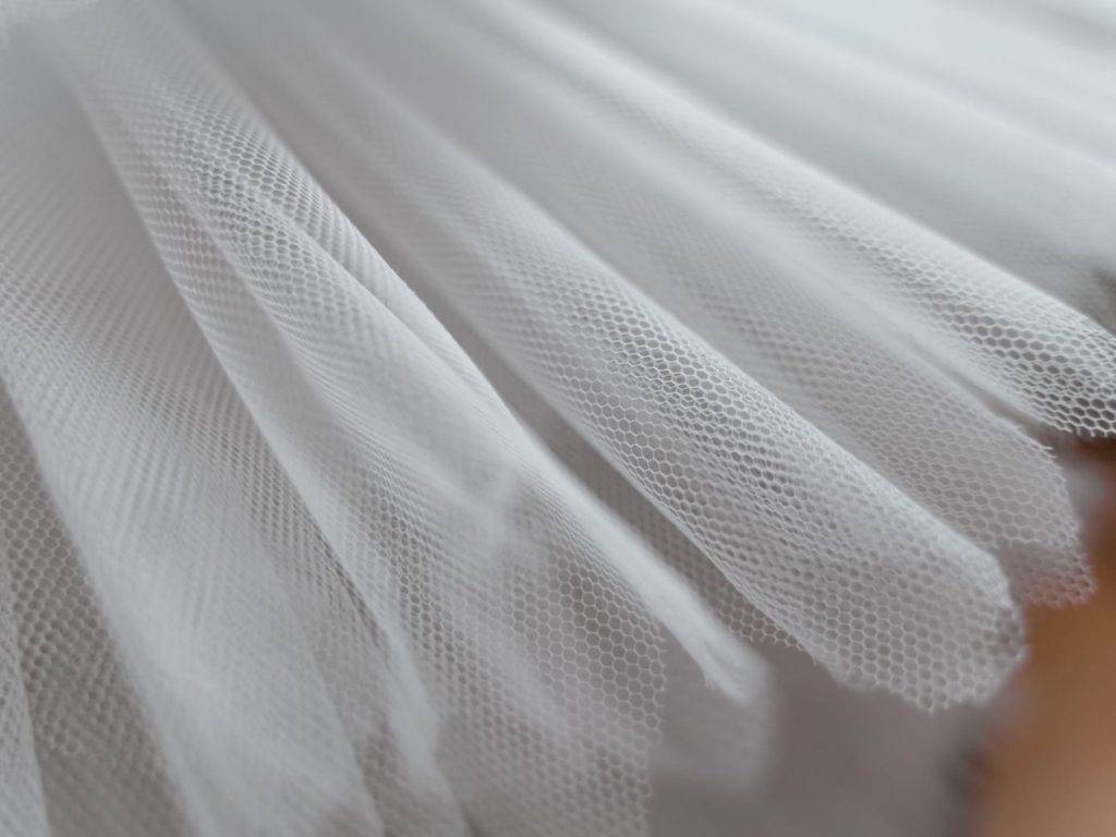 Tulle blanc léger